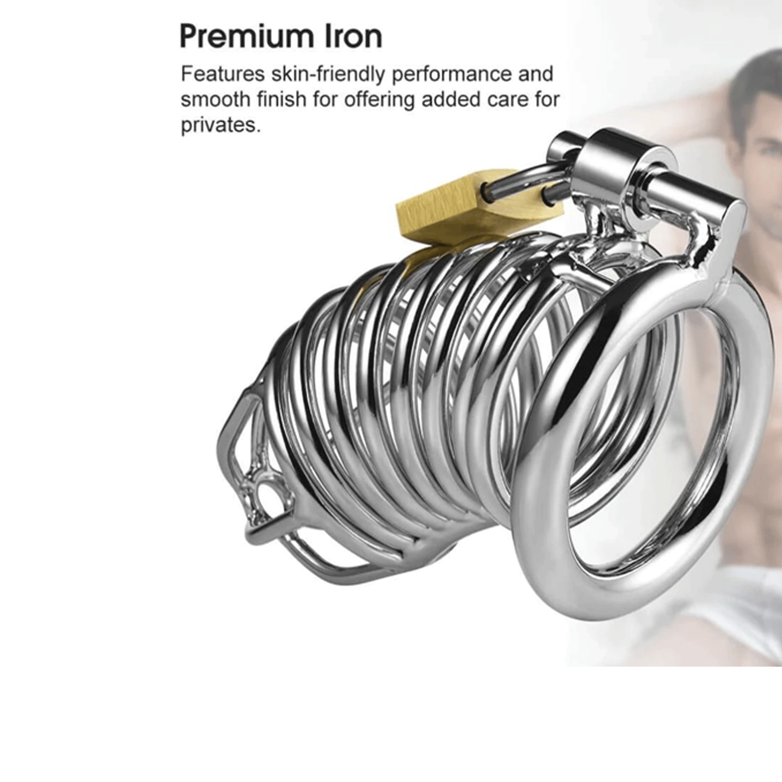 Utimi Cock Cage Male Chastity Device Locked Cage